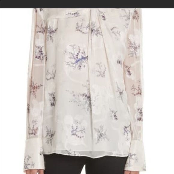 Grey by Jason Wu - Winter Floral Silk Blouse - size 4 - Picture 3 of 15